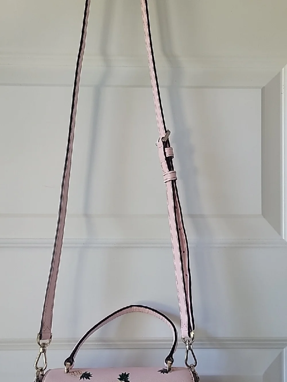 kate spade Pink Pineapple Print Top-Handle Crossbody